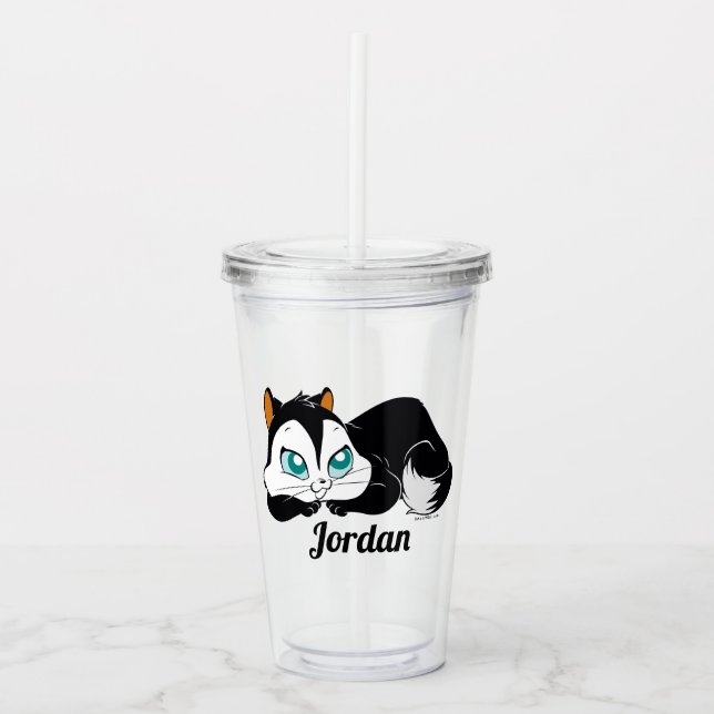 Pussyfoot Cute Kitty Acrylic Tumbler (Front)
