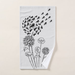 pustard trees with goggles hand towel