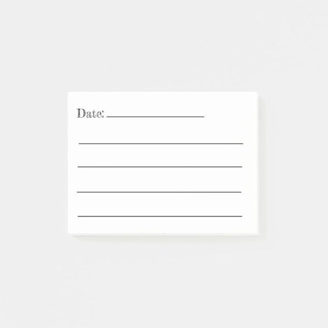 Put A Date on It! Post-It Notes (Front)