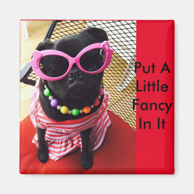 Put A Little Fancy In It Magnet (Front)