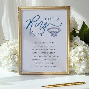 Put a Ring On It Bridal Shower Game Sign