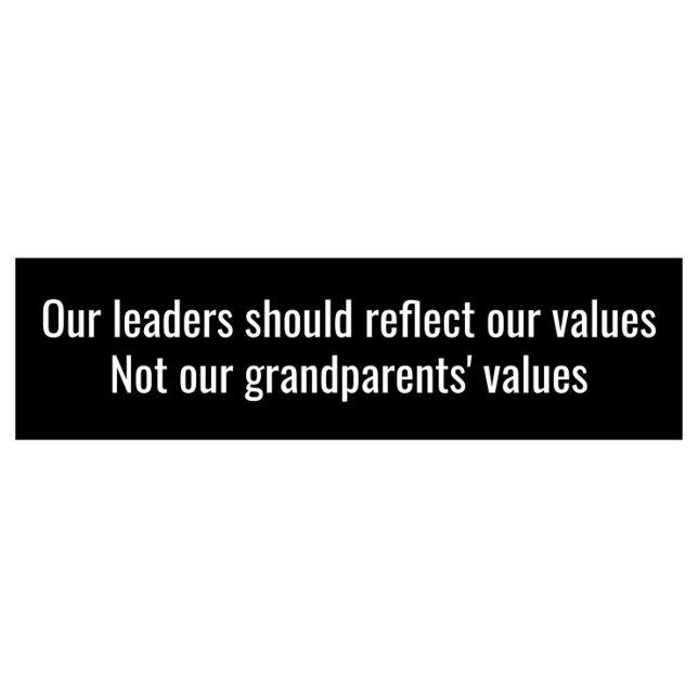 Put An End To US Gerontocracy: Politics Age Limit Bumper Sticker (Creator Uploaded)