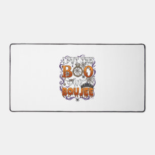 Put Boo Boujee Halloween Diamond Ring Crown_1 Desk Mat