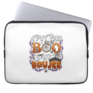 Put Boo Boujee Halloween Diamond Ring Crown_1 Laptop Sleeve