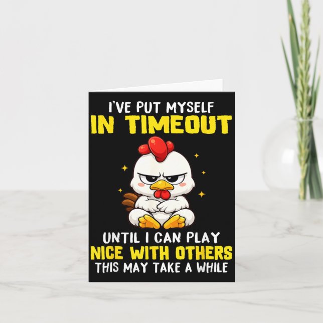 Put In Timeout Until Can Play Nice With Others Card (Front)