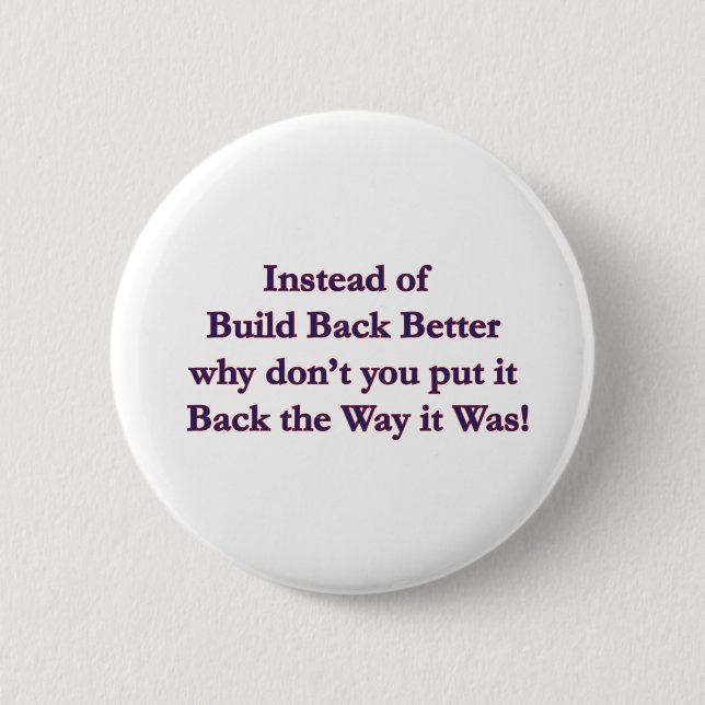 Put-It-Back 6 Cm Round Badge (Front)