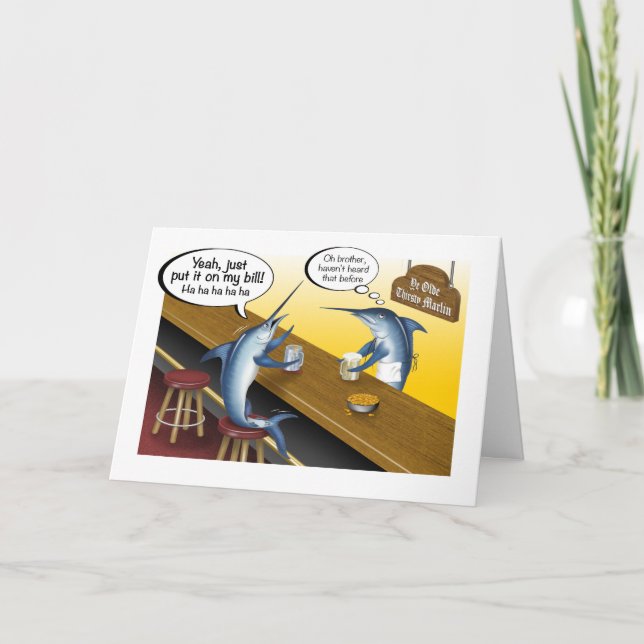 Put it on My Bill Billfish Greeting Card (Front)