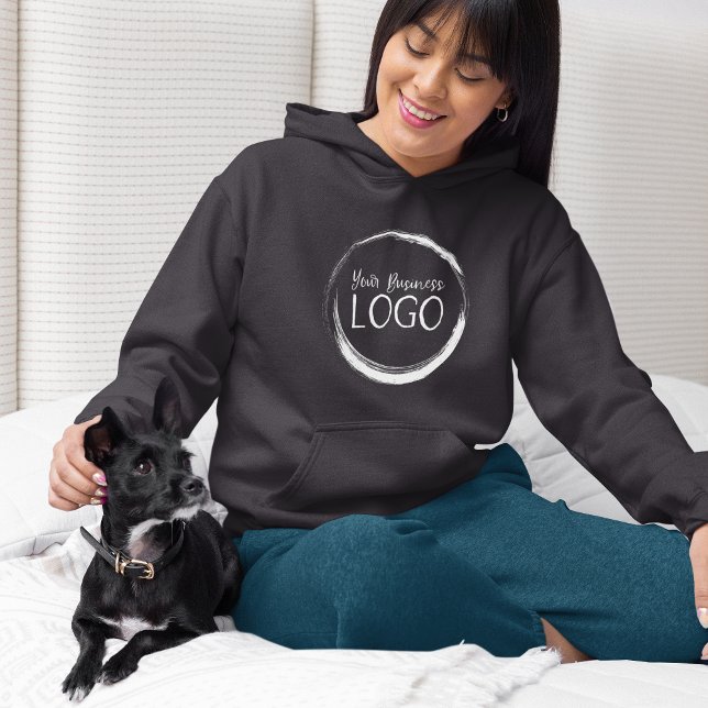 Put My Logo On a Hoodie (Black Hoodie with Business Logo)