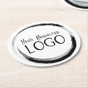 Put My Logo On a Round Paper Coaster
