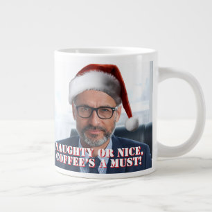 Put on a Santa hat Funny Office Holiday Party Large Coffee Mug