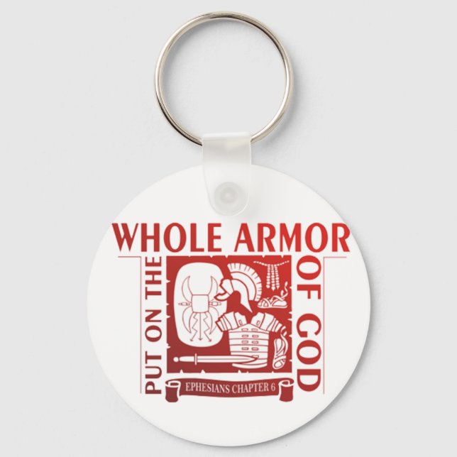 PUT ON THE WHOLE ARMOR OF GOD KEY RING (Front)