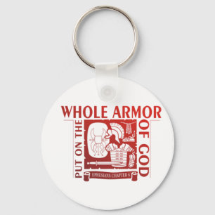 PUT ON THE WHOLE ARMOR OF GOD KEY RING