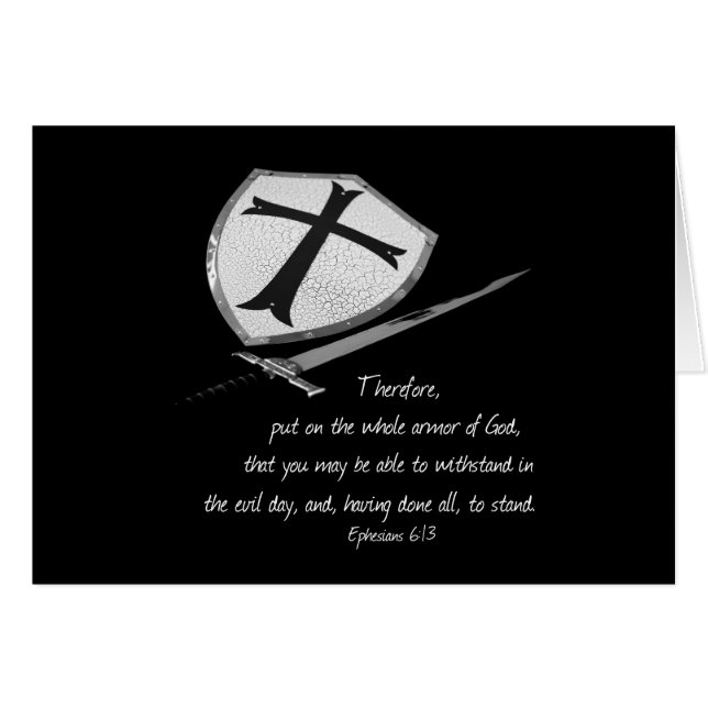 Put on the whole armour Parakaleo note card (Front Horizontal)