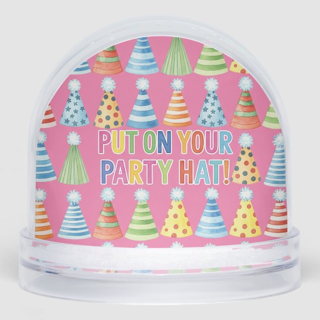 Put on Your Party Hat, by Natasha Us   Snowglobe (Front)