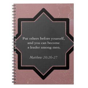 Put Others Before Yourself Business Notebook. Spiral Notebook