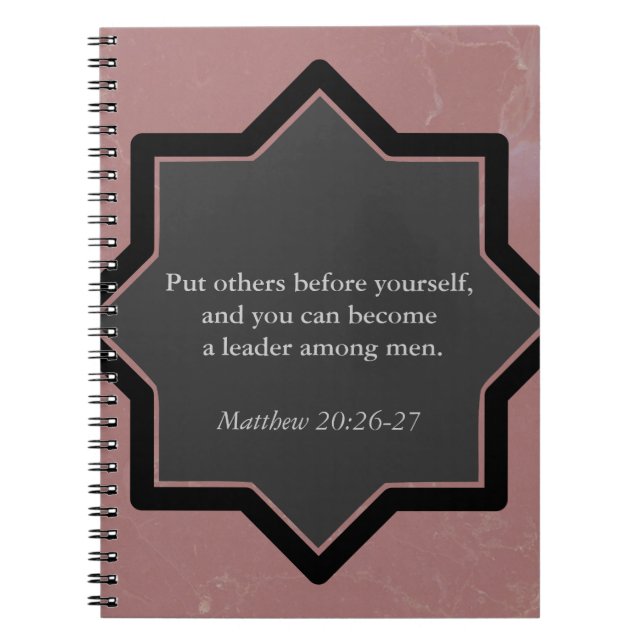 Put Others Before Yourself Business Notebook. Spiral Notebook (Front)