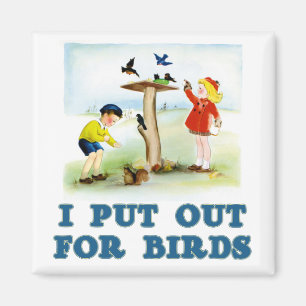 Put Out For Birds (kids) Magnet