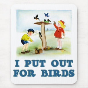 Put Out For Birds (kids) Mouse Pad