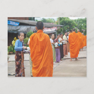 Put Rice to Monk Postcard