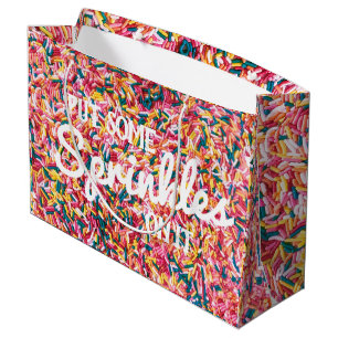 Put Some Sprinkles On It Jimmies Large Gift Bag