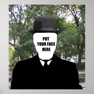 put your face here poster