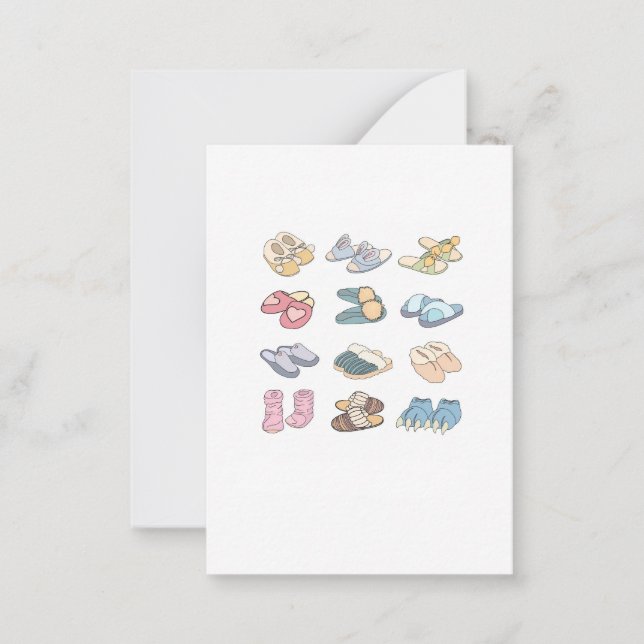 put your feet up, slipper themed card (Front)