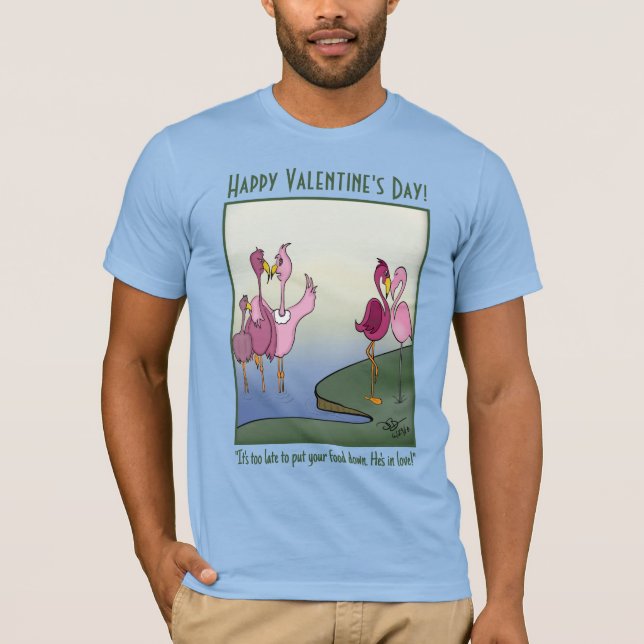 Put Your Foot Down Light Blue Valentine's T-Shirt (Front)