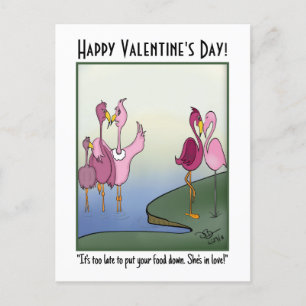 Put Your Foot Down Valentine's Day Holiday Postcard