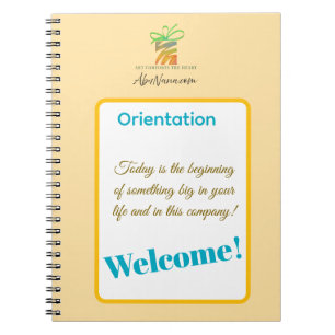Put Your Logo Here New Employee Orientation  Notebook