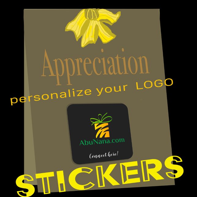 Put Your Logo Here!   Square Sticker (Creator Uploaded)