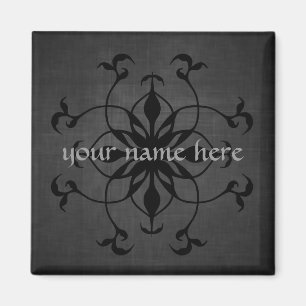 Put your name on this gorgeous Gothic magnet
