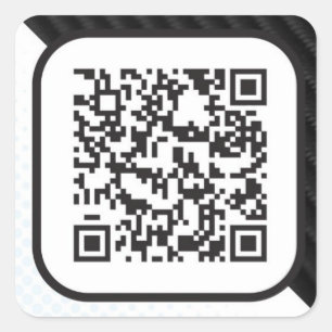 Put your Scannable QR code on these Square Sticker