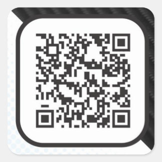 Put your Scannable QR code on these Square Sticker