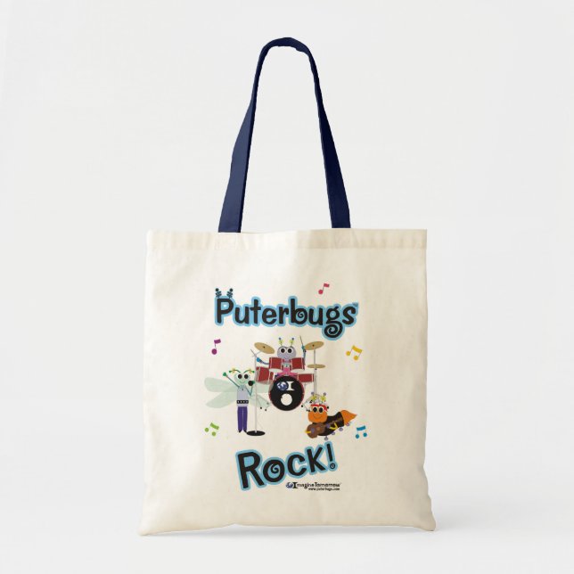 Puterbugs Rock Tote Bag (Front)