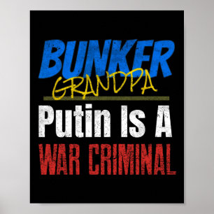 Putin Is A War Criminal Ukraine Ukrainian Poster