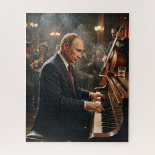Putin Jazz Piano New Orleans Jigsaw Puzzle