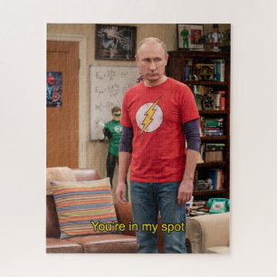 Putin You're In My Spot Funny Power Move Jigsaw Puzzle