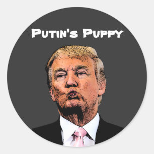 Putin's Puppy Classic Round Sticker