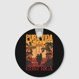 Putsborough Sands Surfing Beach Surf Guy Girl Key Ring