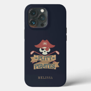 Putt Pirates Golfing Hobby Sports iPhone 13 Pro Case