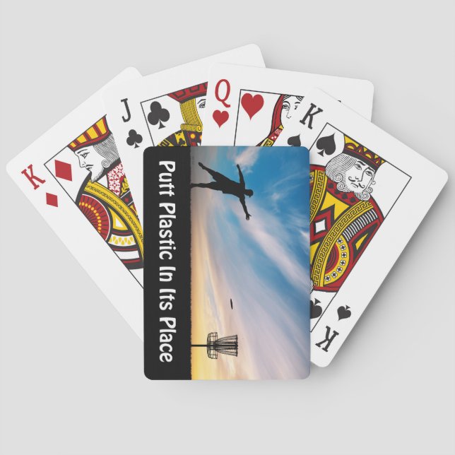 Putt Plastic In Its Place Playing Cards (Back)