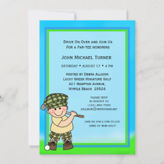 Putt Putt Golf Birthday Invitation