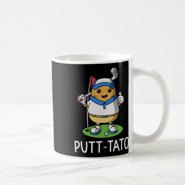Putt-tato Golfing Potatoes Potato Funny Golf Playe Coffee Mug (Right)