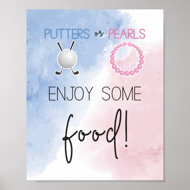 Putters or Pears Enjoy some food sign (Front)