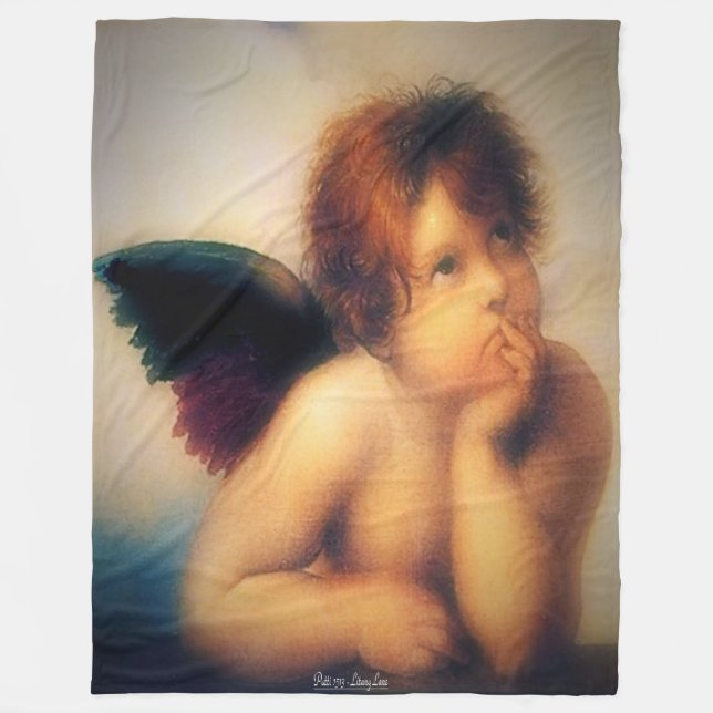 Putti Angel Fleece Blanket (Front)