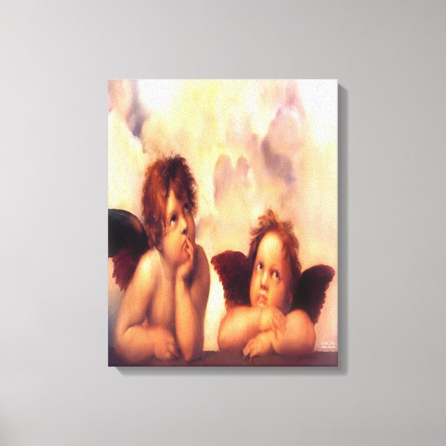 Putti Pair of Angels Canvas Print (Front)