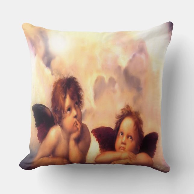 Putti Pair of Angels Cushion (Front)