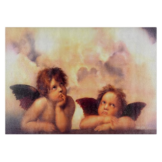 Putti Pair of Angels Cutting Board (Front)