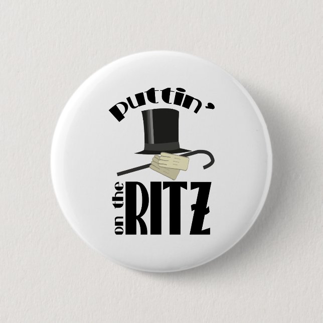 Puttin Ritz 6 Cm Round Badge (Front)