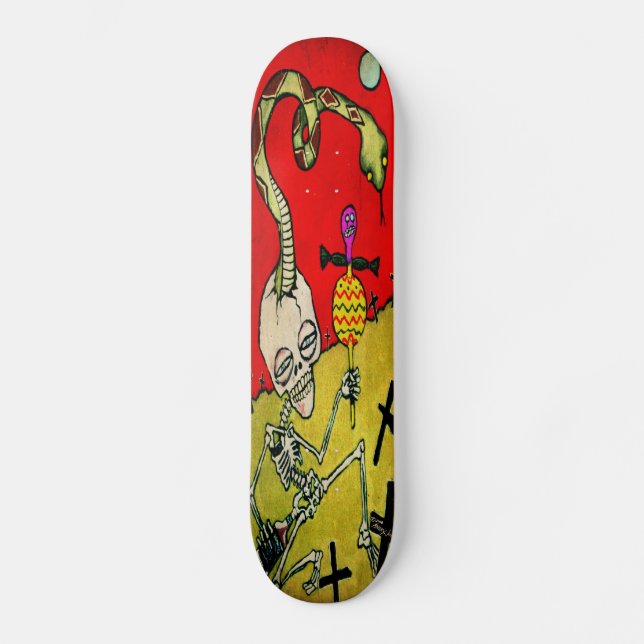 "Puttin The Voodoo On Monroe" Skateboard (Front)